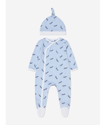 BOSS Baby Boys Organic Cotton Babygrow Set in Blue 2 - 3 jours ouvrés.