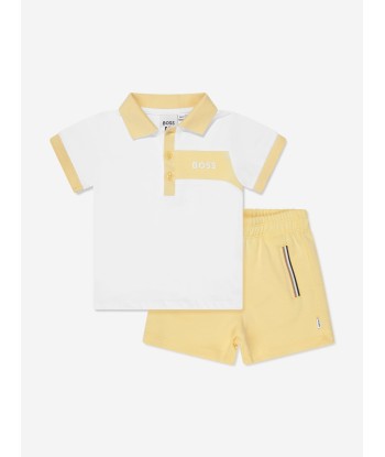 BOSS Baby Boys Polo Shirt And Shorts Set in Yellow Voir les baskets