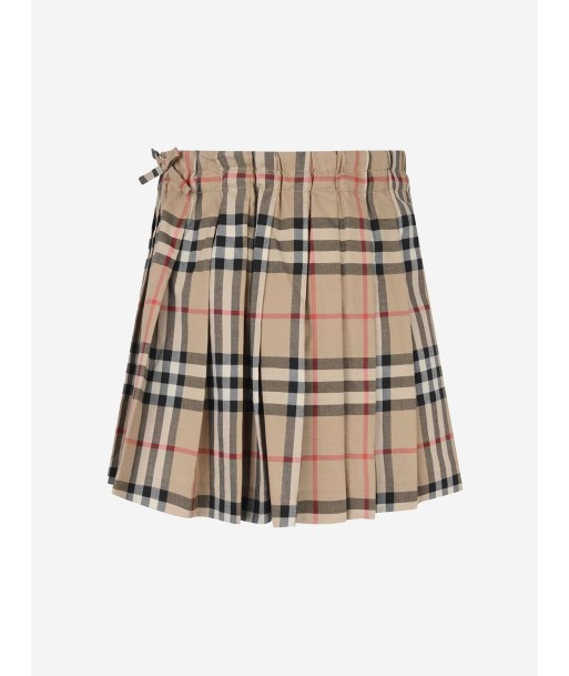 Burberry Girls Beige Vintage Check Cotton Skirt ou a consommer sur place