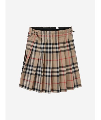 Burberry Girls Beige Vintage Check Cotton Skirt ou a consommer sur place