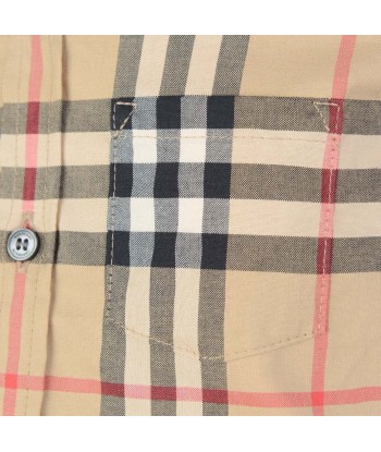 Burberry Baby Boys Beige Vintage Check Cotton Shirt ou a consommer sur place