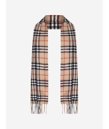 Burberry Kids Beige Vintage Check Cashmere Scarf plus qu'un jeu 