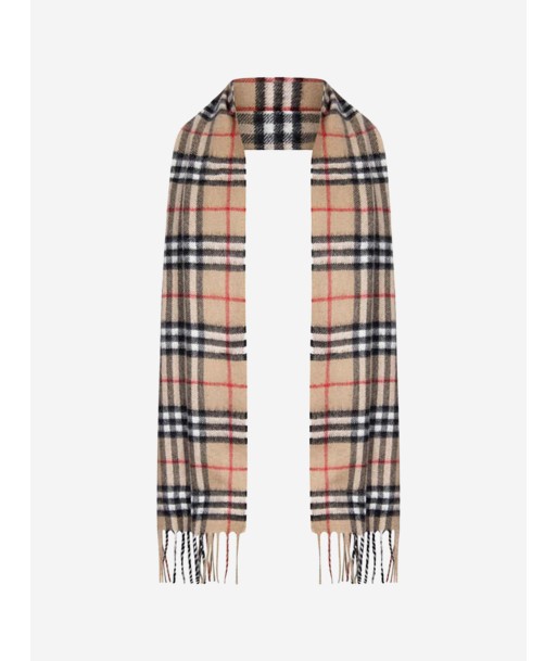 Burberry Kids Beige Vintage Check Cashmere Scarf plus qu'un jeu 