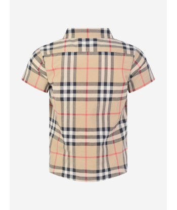 Burberry Baby Boys Beige Vintage Check Cotton Shirt ou a consommer sur place