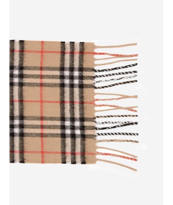 Burberry Kids Beige Vintage Check Cashmere Scarf plus qu'un jeu 