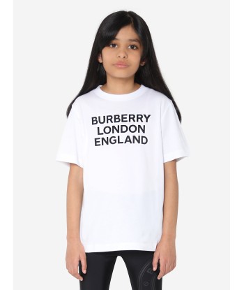 Burberry Girls Cotton Logo T-Shirt des créatures d'habitude