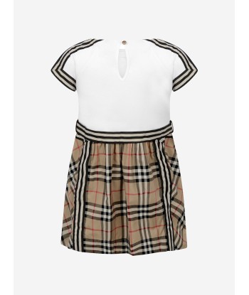 Burberry Girls Beige Check Cotton Dress à prix réduit toute l'année