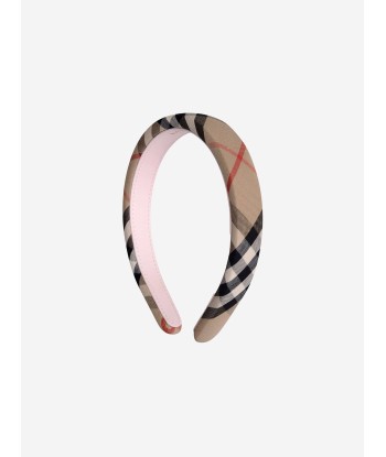 Burberry Girls Beige Archive Check Headband À commander