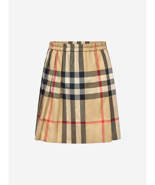 Burberry Girls Check Cotton Skirt À commander