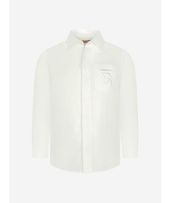 Burberry Boys Cotton Long Sleeve Shirt hantent personnes