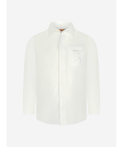 Burberry Boys Cotton Long Sleeve Shirt hantent personnes