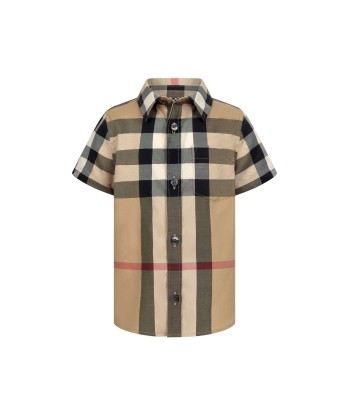 Burberry Baby Boys Mini Owen Shirt in Archive Beige Check du meilleur 