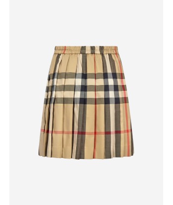 Burberry Girls Check Cotton Skirt À commander