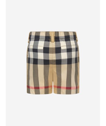 Burberry Baby Boys Mini Royston Check Shorts In Beige des créatures d'habitude