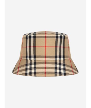 Burberry Kids Gabriel Check Baseball Cap in Beige Amélioration de cerveau avec