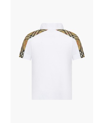 Burberry Boys Cotton Branded Polo Shirt Découvrez la collection