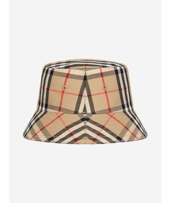 Burberry Kids Gabriel Check Baseball Cap in Beige Amélioration de cerveau avec