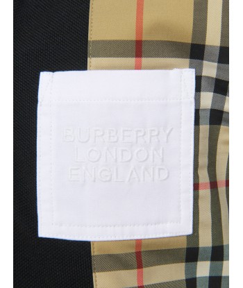 Burberry Baby Boys Cotton Check Strip Polo Shirt offre 