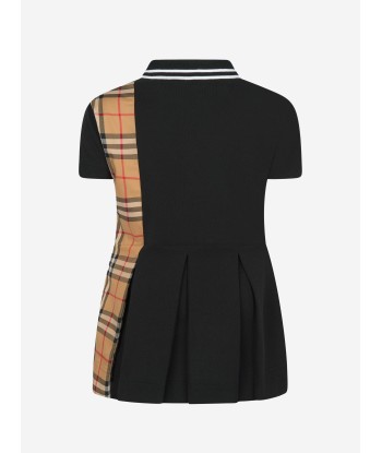 Burberry Girls Cotton Check Trim Polo Dress À commander