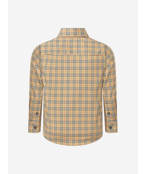 Burberry Boys Cotton Check Long Sleeve Shirt la chaussure