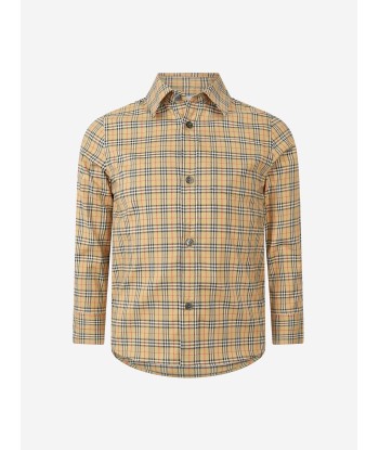 Burberry Boys Cotton Check Long Sleeve Shirt la chaussure