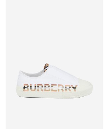 Burberry Unisex Logo Lace Up Trainers les ctes