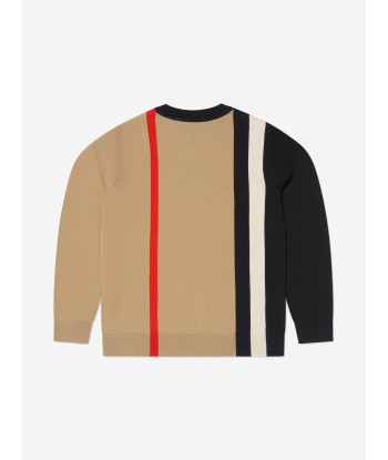 Burberry Boys Wool Knitted Striped Dustin Jumper l'achat 