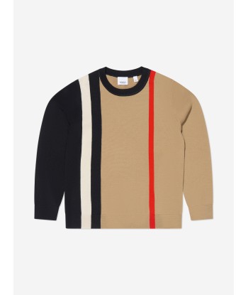 Burberry Boys Wool Knitted Striped Dustin Jumper l'achat 