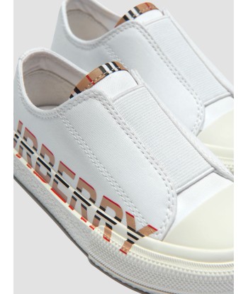 Burberry Unisex Logo Lace Up Trainers les ctes