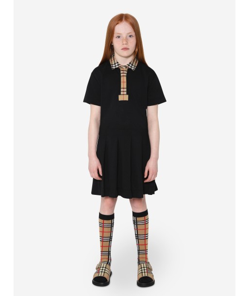 Burberry Girls Sigrid Polo Dress In Black basket pas cher