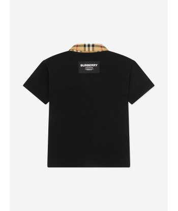 Burberry Boys Johane Polo Shirt in Black acheter en ligne