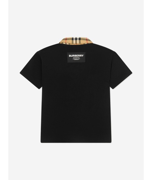 Burberry Boys Johane Polo Shirt in Black acheter en ligne