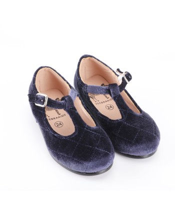 Quilted Velvet T-Strap - Hard Sole de France