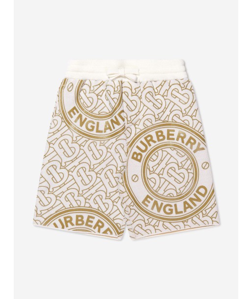 Burberry Boys Merino Wool Monogram Jaimie Shorts rembourrage situé sous