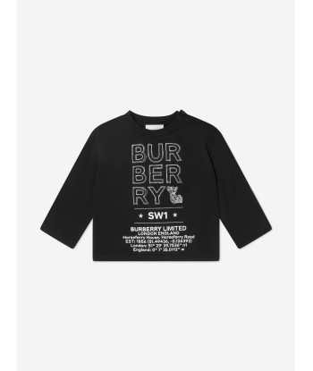 Burberry Baby Boys Joel Long Sleeve Logo T-Shirt basket pas cher