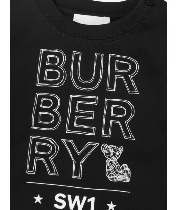 Burberry Baby Boys Joel Long Sleeve Logo T-Shirt basket pas cher