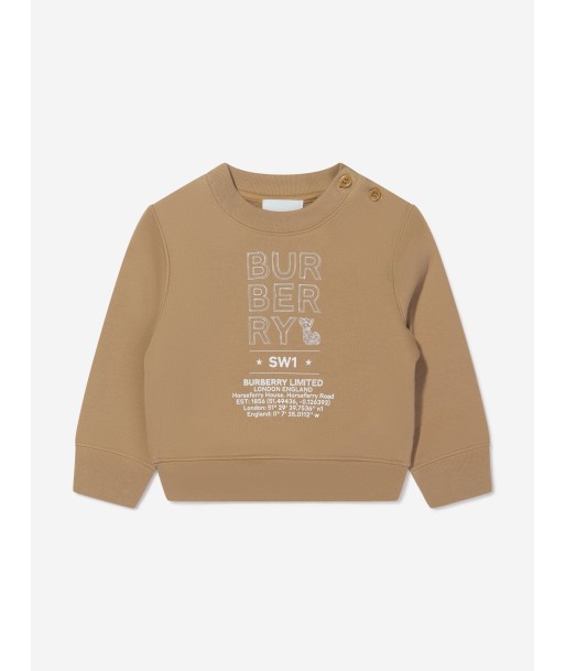 Burberry Baby Boys Joel Logo Print Sweatshirt Jusqu'à 80% De Réduction