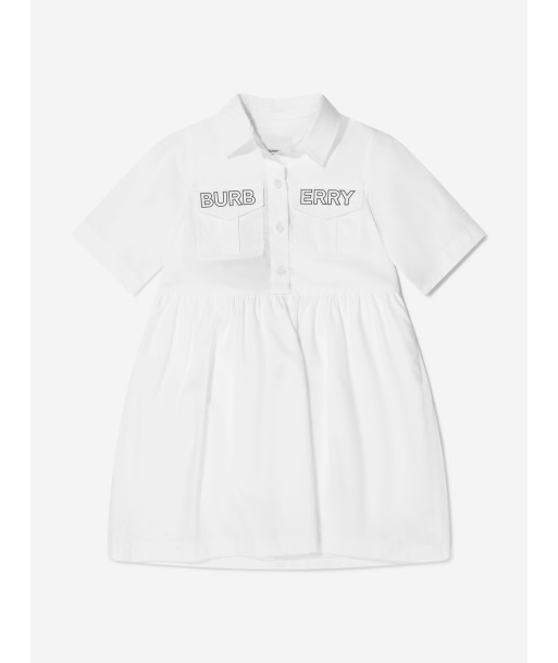 Burberry Girls Cotton Branded Sandra Dress pas cher