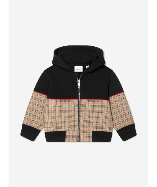 Burberry Boys Check Jonah Zip Up Top Amélioration de cerveau avec