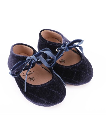 Quilted Velvet Bow Mary Jane - Soft Sole Voir les baskets