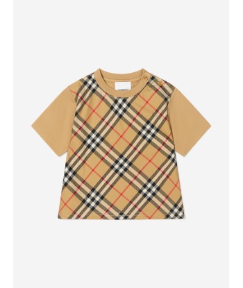 Burberry Baby Boys Eli Check Print T-Shirt en ligne