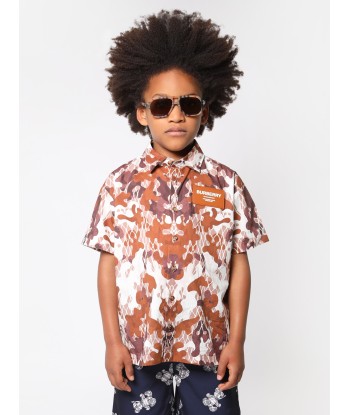 Burberry Boys Anish Camouflage Short Sleeve Shirt des créatures d'habitude