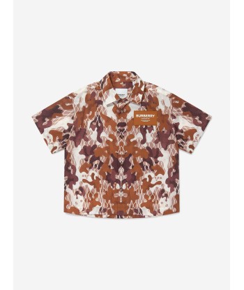 Burberry Boys Anish Camouflage Short Sleeve Shirt des créatures d'habitude