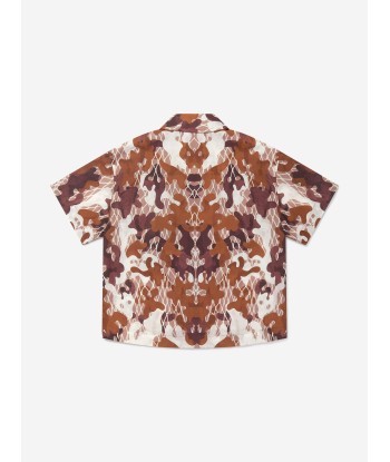 Burberry Boys Anish Camouflage Short Sleeve Shirt des créatures d'habitude