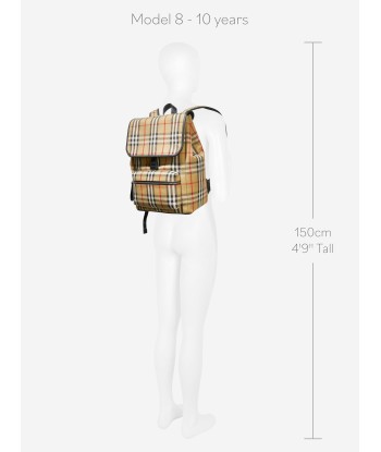 Burberry Kids Dewey Check Print Backpack (H:32cm) offre 