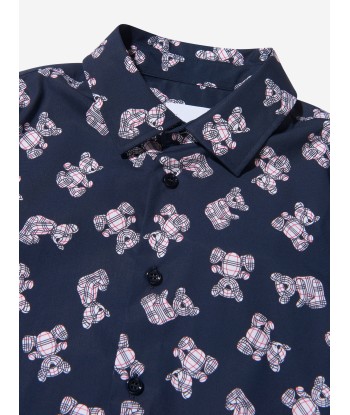 Burberry Boys Owen Bear Print Shirt de technologie