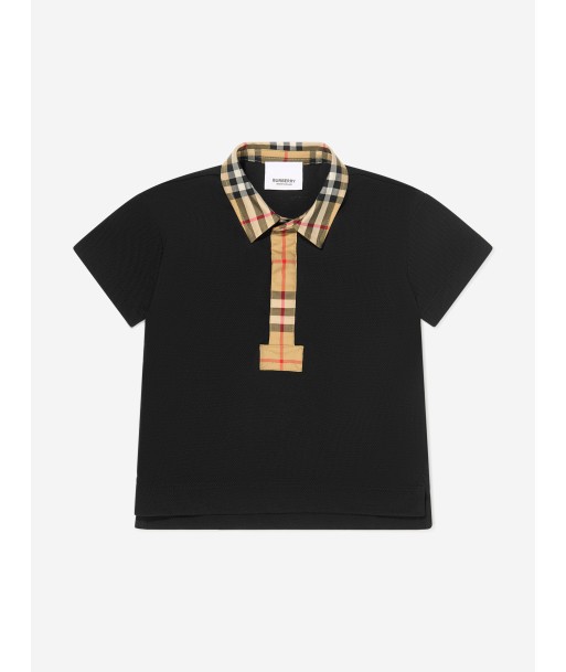 Burberry Baby Boys Mini Johane Polo Shirt In Black Faites des économies