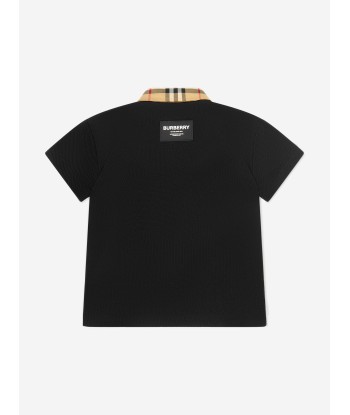 Burberry Baby Boys Mini Johane Polo Shirt In Black Faites des économies