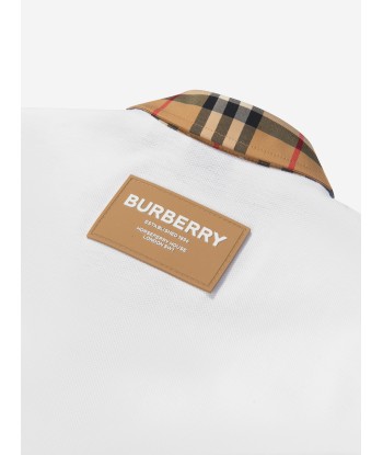 Burberry Baby Boys Mini Johane Polo Shirt In White est présent 