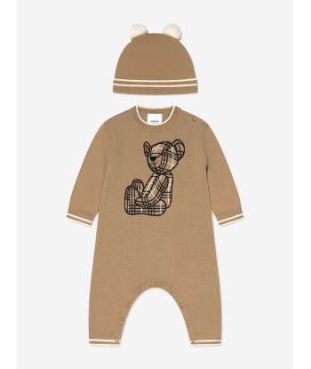 Burberry Baby Wool Knitted Avrile Romper Set (2 Piece) de technologie